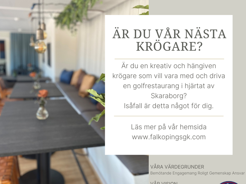 Arrendator sökes till vår restaurang